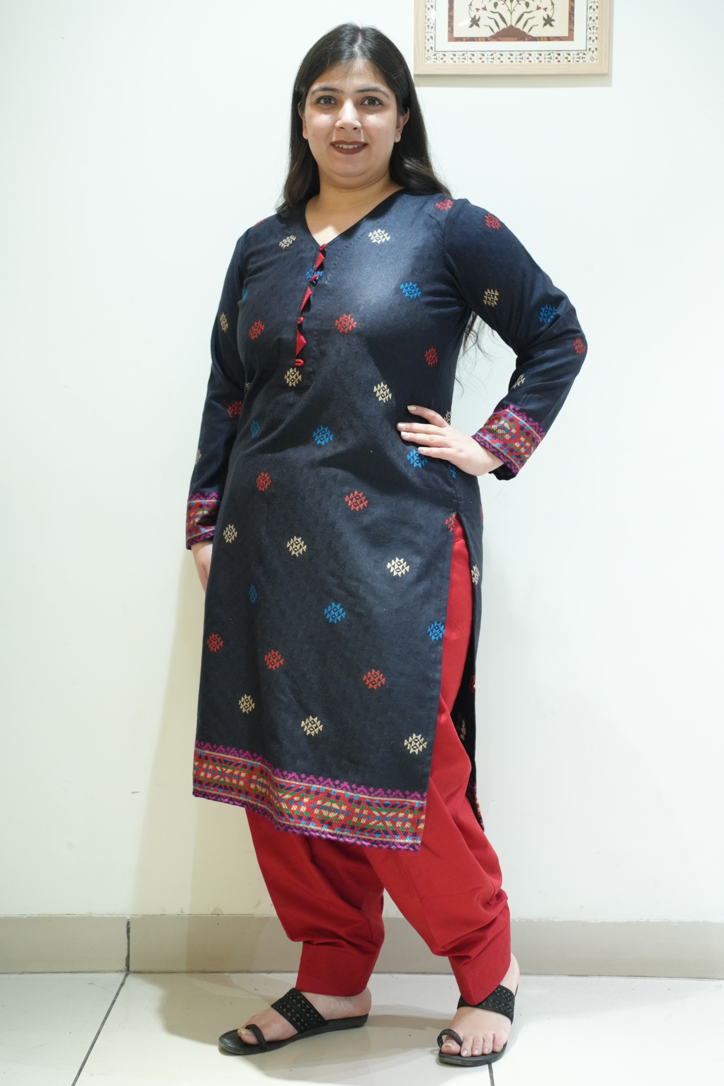Scarlet Eclipse Woollen Kurta