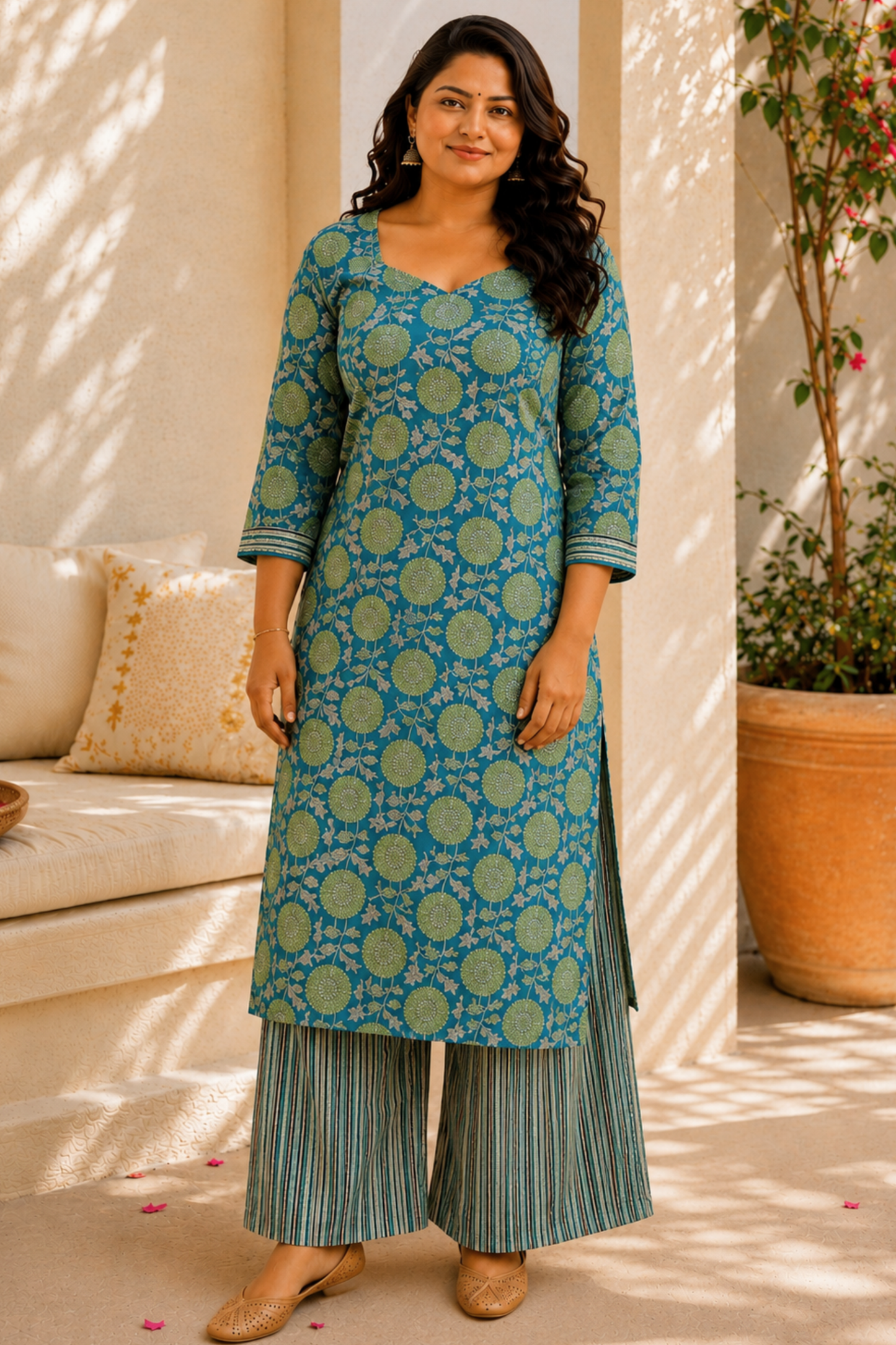 Breezy Muse Cotton Suit Set