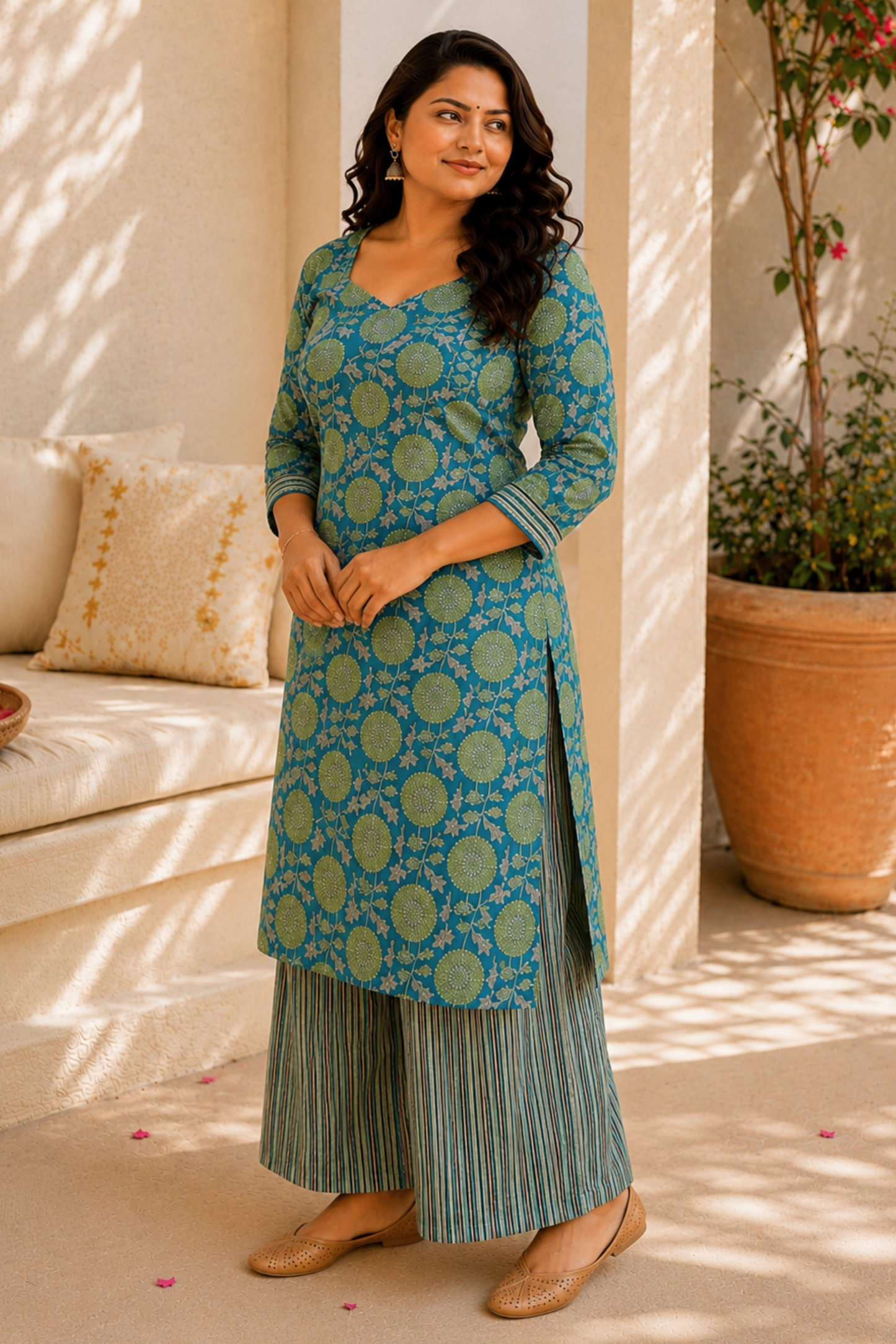 Breezy Muse Cotton Suit Set