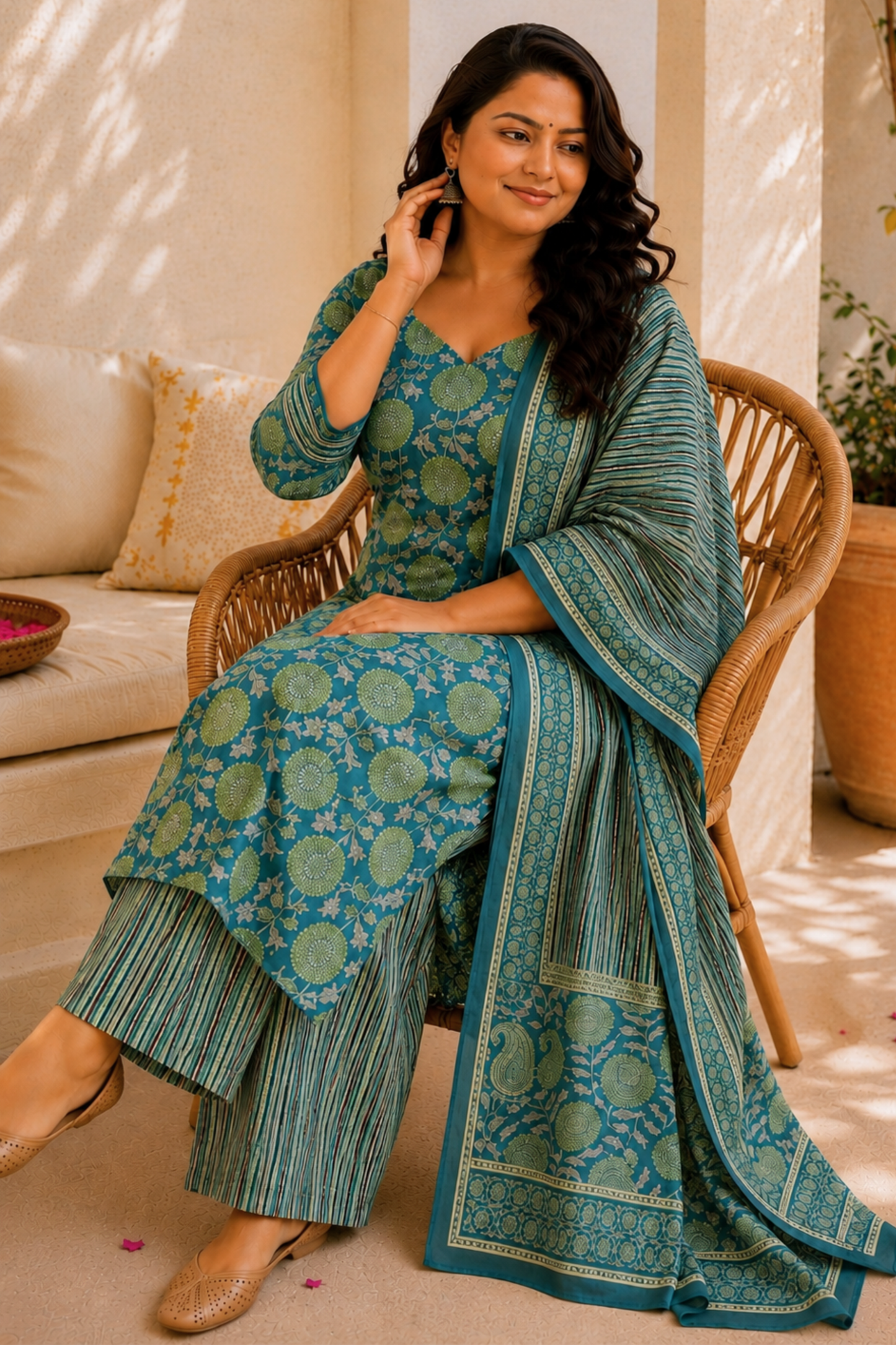 Breezy Muse Cotton Suit Set