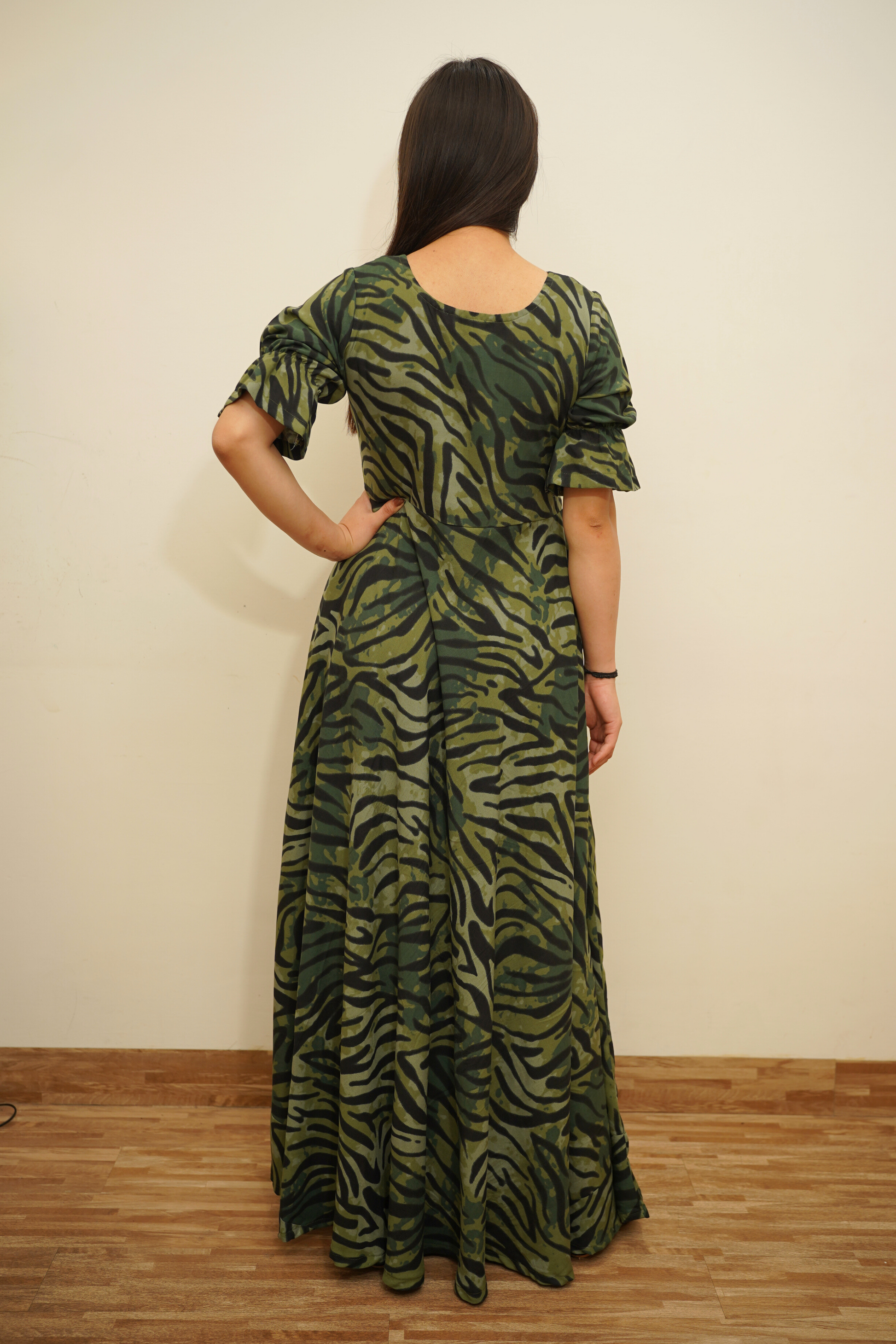Shades of Green Rayon Dress