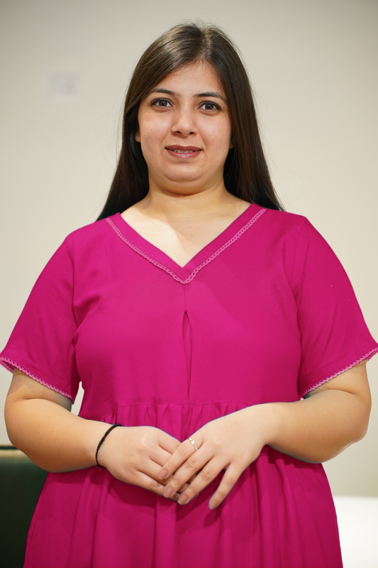 Solid Magenta Rayon Night Gown