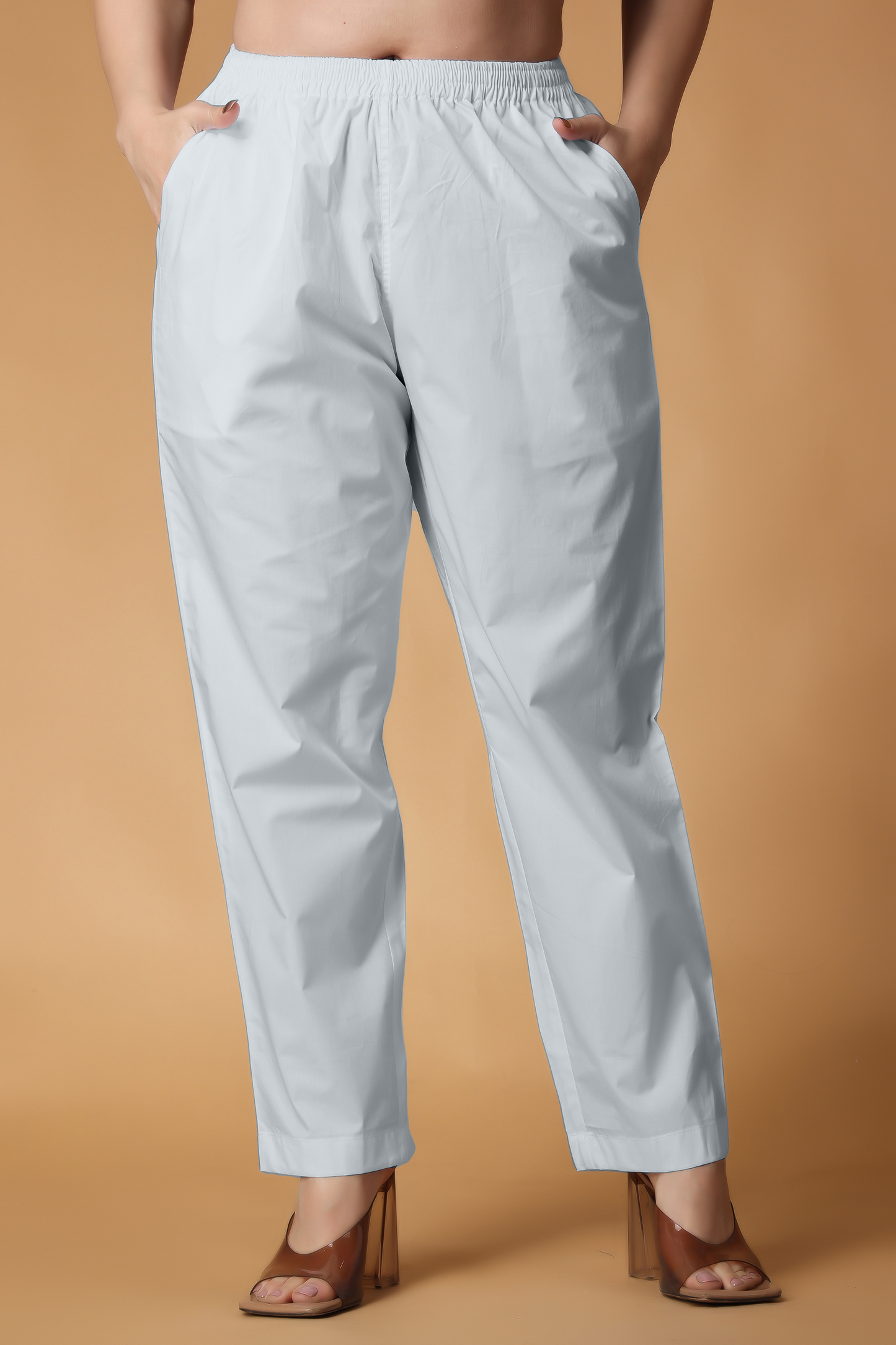 Steel Grey Cotton Kurti Pant