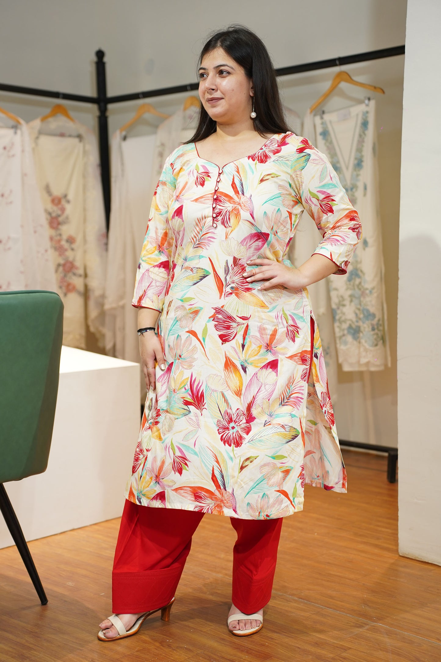 Sunlit Gulzar Foiled Farshi Suit