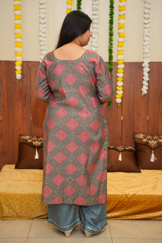 Buy Plus Size ​Sunset Charm Fancy Modal Suit At Apella | Sizes XS to 10 XL | India | Free Delivery | Customized