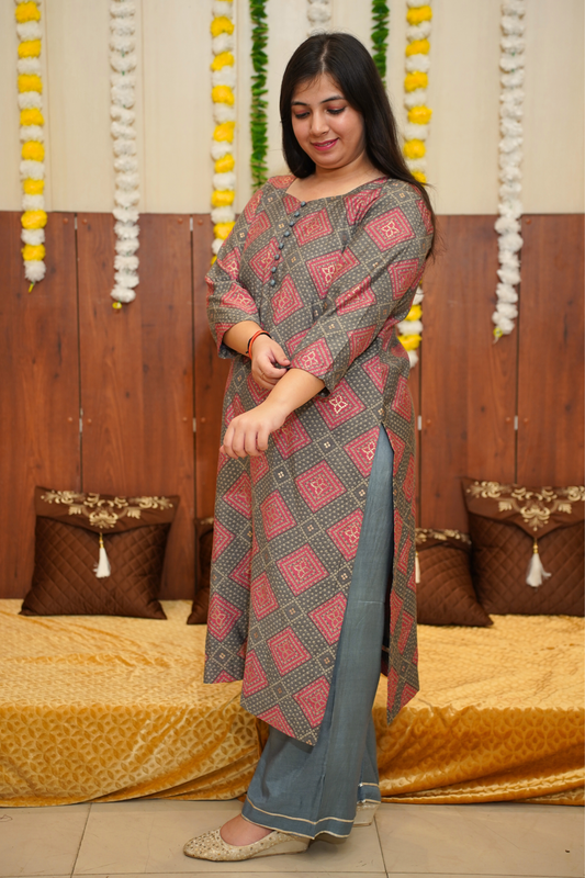 Buy Plus Size ​Sunset Charm Fancy Modal Suit At Apella | Sizes XS to 10 XL | India | Free Delivery | Customized