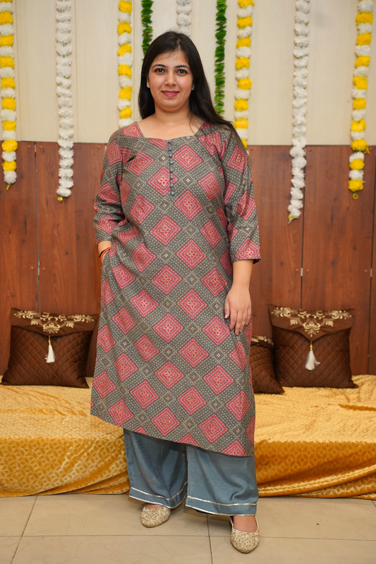 Buy Plus Size ​Sunset Charm Fancy Modal Suit At Apella | Sizes XS to 10 XL | India | Free Delivery | Customized