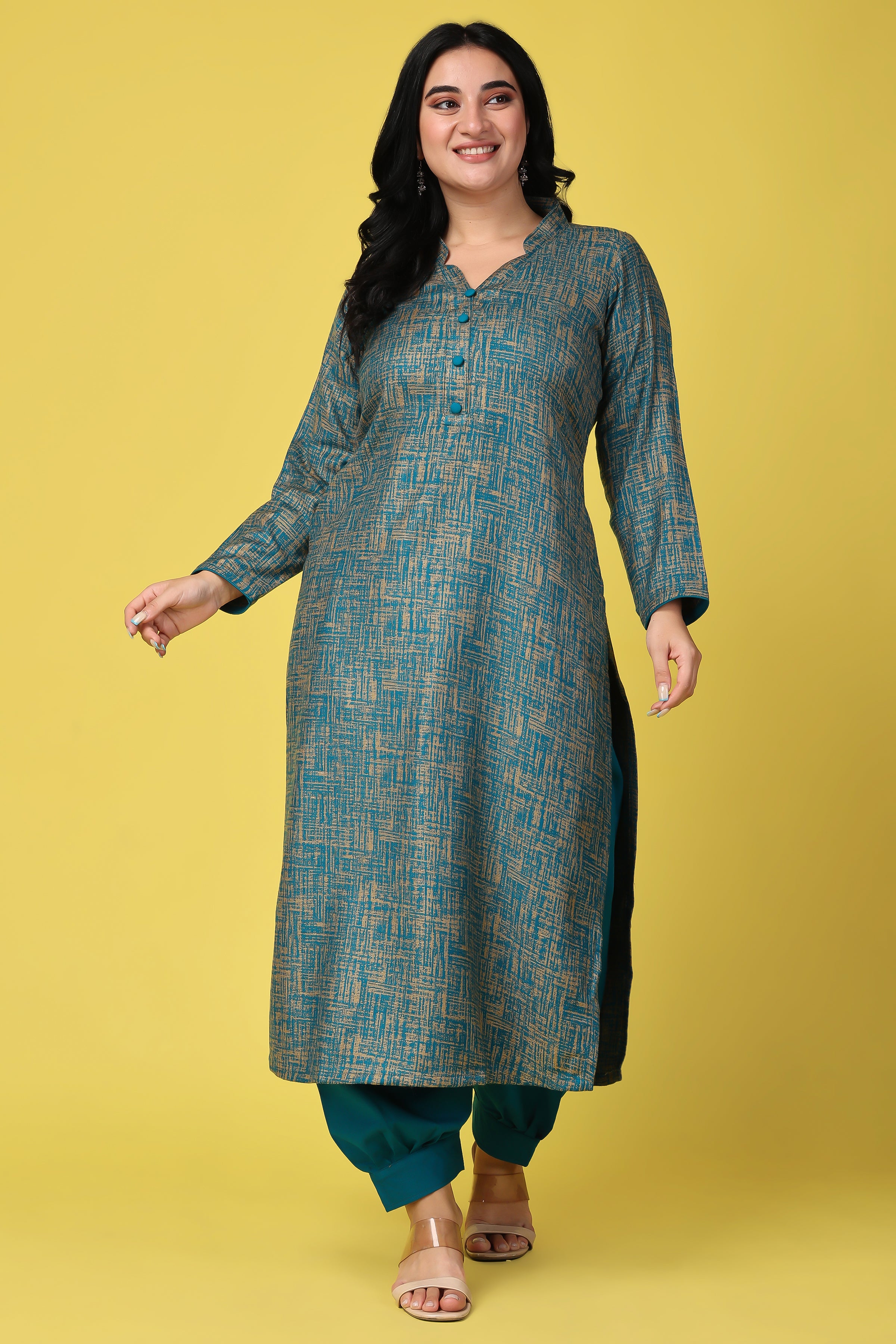 Amazon.com: Afghani Style Blue Salwar Kameez for Women, Designer Kurti  Pant, Readymade, Fully Stitched (L/40) : Clothing, Shoes & Jewelry