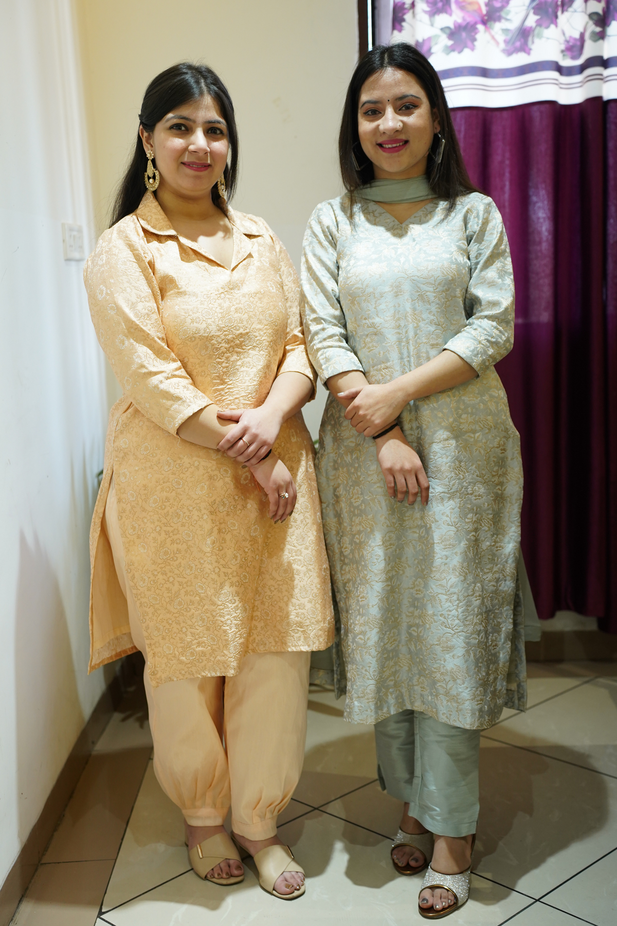 Timeless Festive Brocade Suit Set