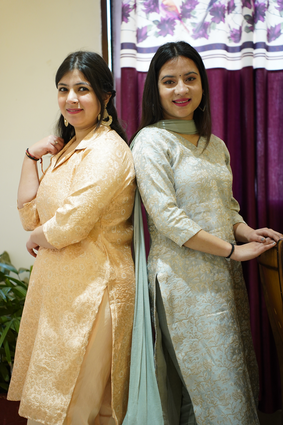 Timeless Festive Brocade Suit Set