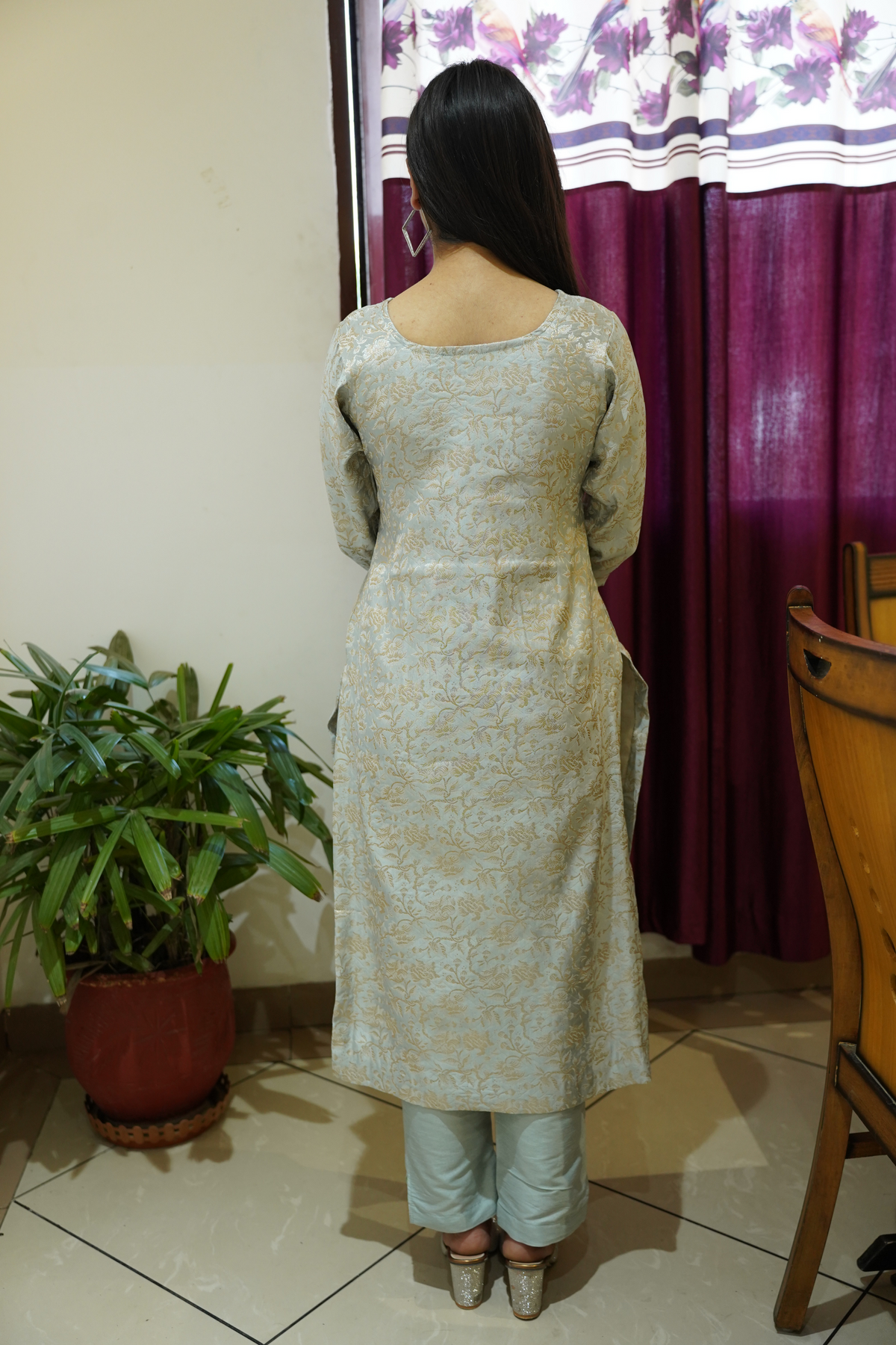 Timeless Festive Brocade Suit Set