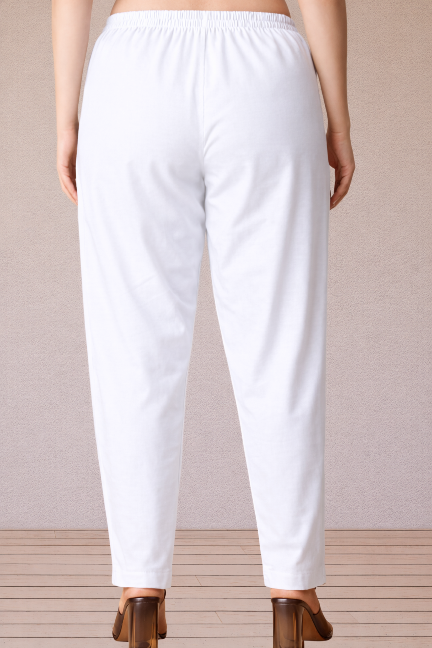 White Poplin Cotton Pant