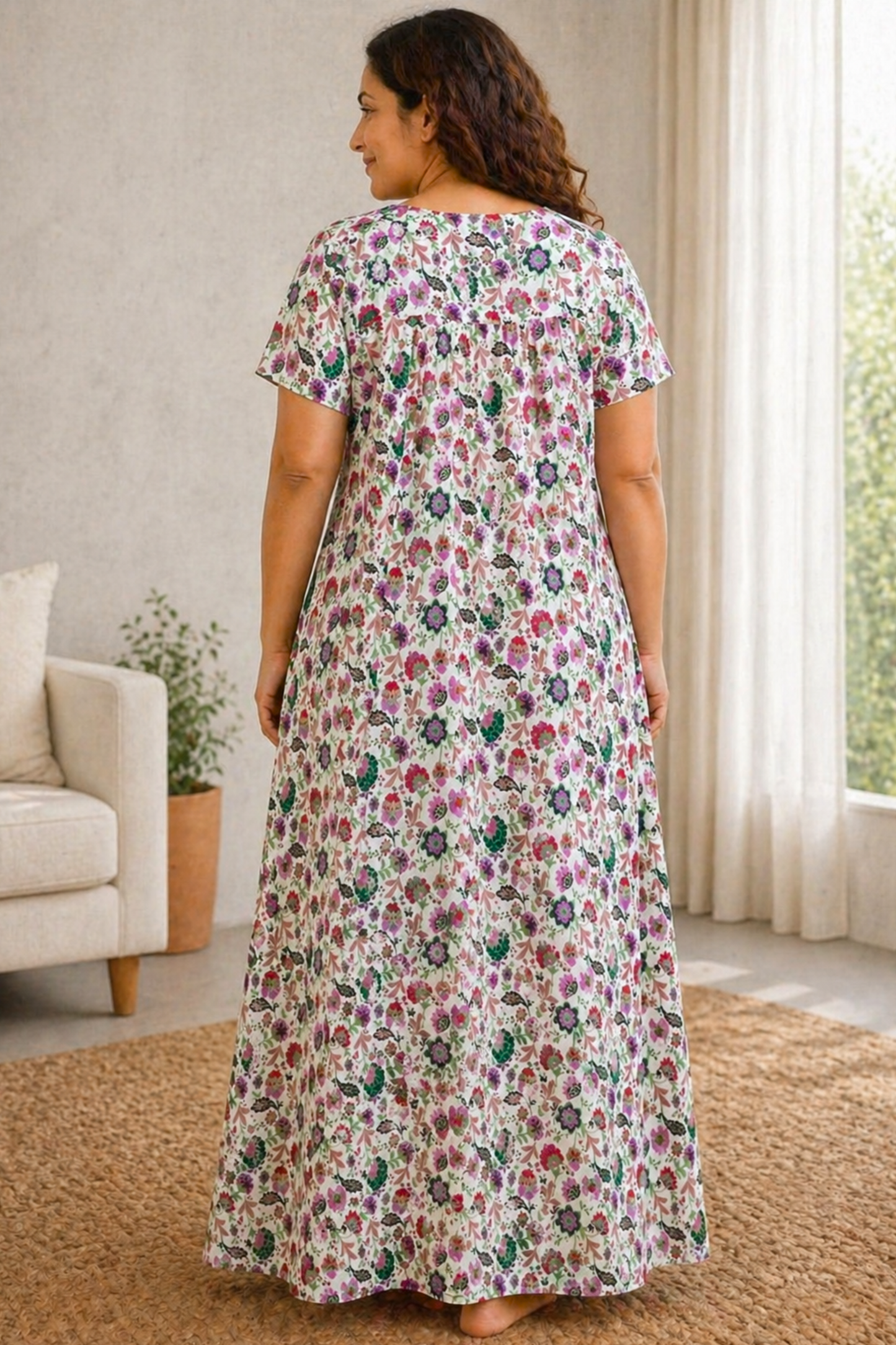 Soft Garden Rayon Night Gown