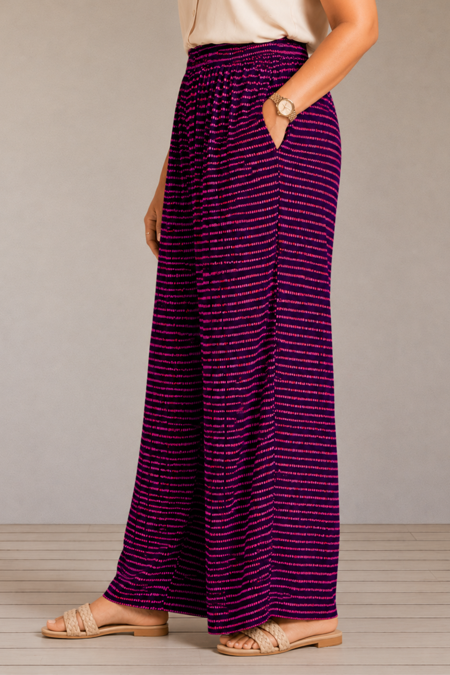 Dreamy Berry Rayon Lounge Pants