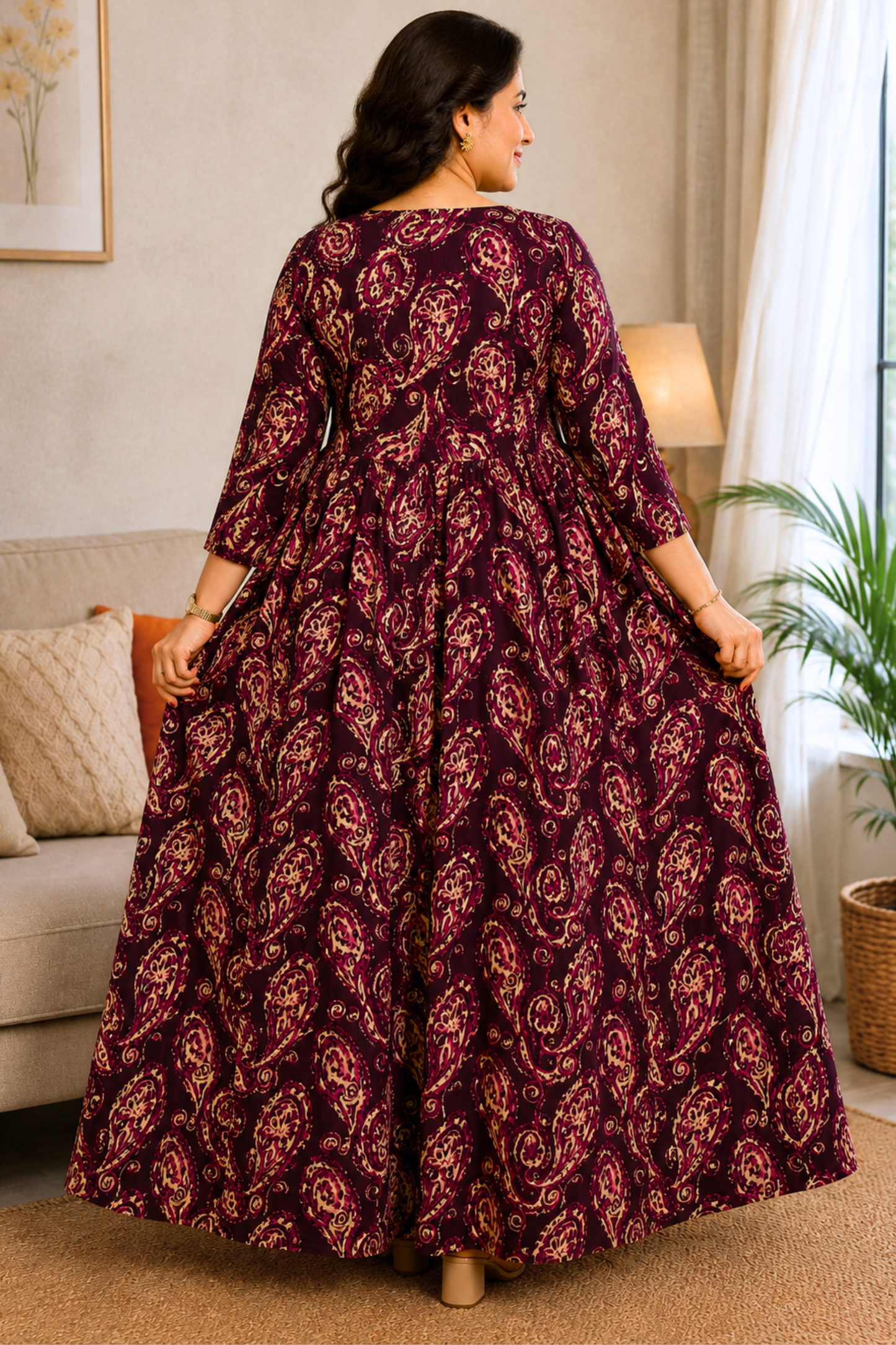 Plum Reverie Summer Dress With Pockets
