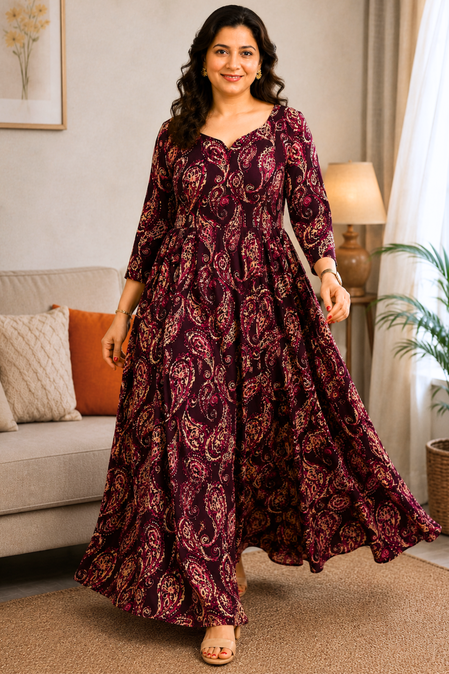 Plum Reverie Summer Dress With Pockets