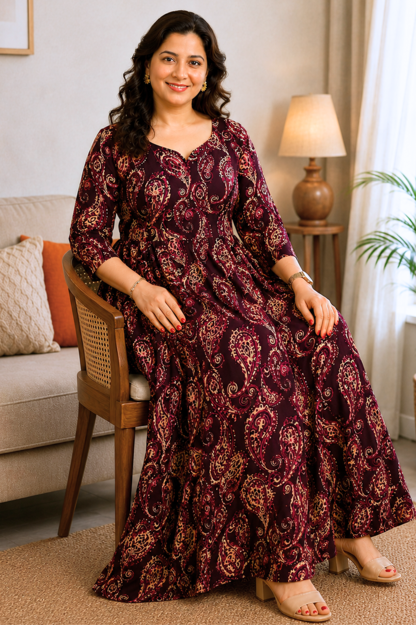 Plum Reverie Summer Dress With Pockets