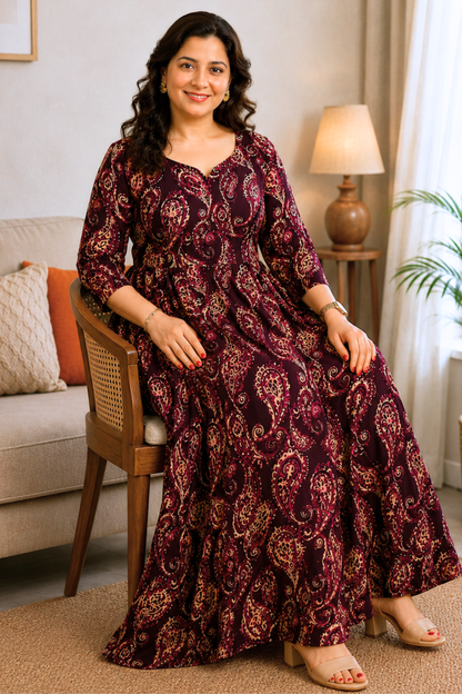 Plum Reverie Summer Dress With Pockets