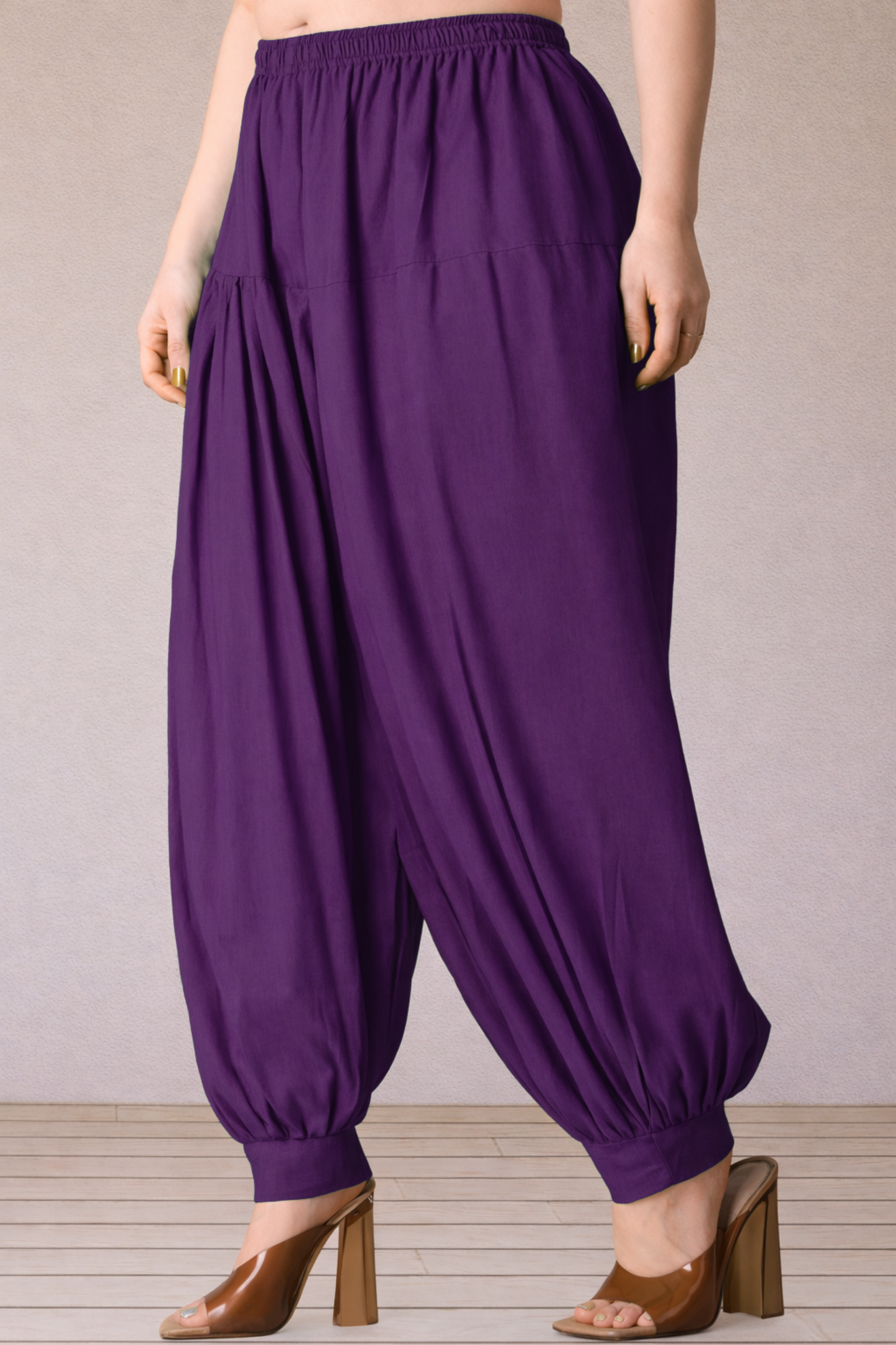 Wine Rayon Afghani Salwar