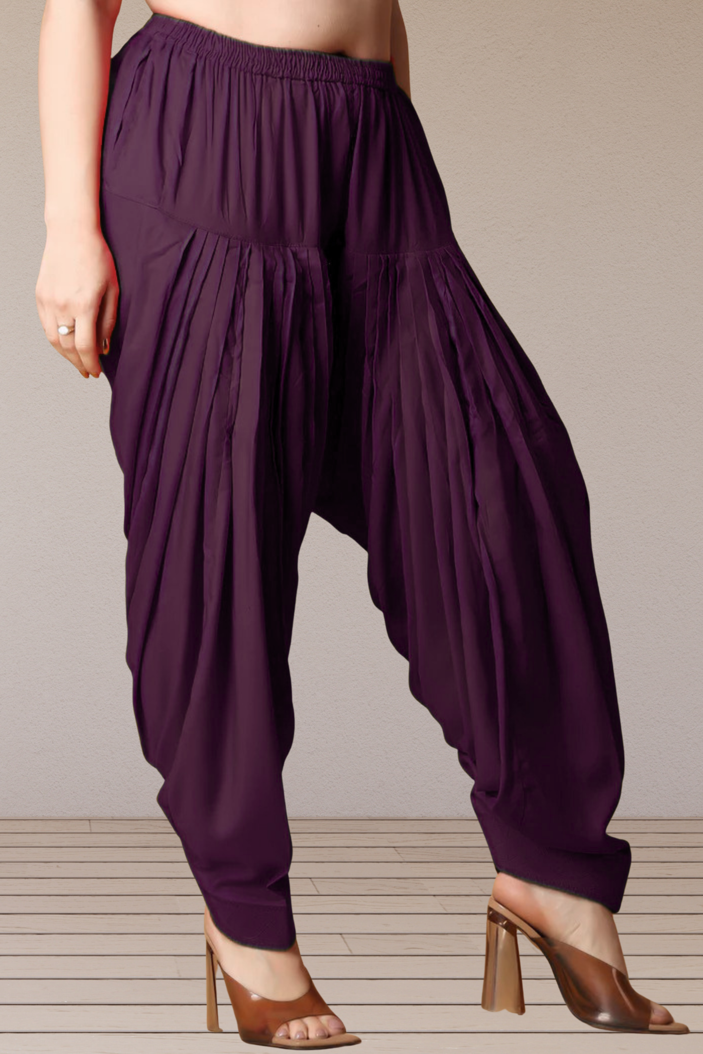Wine Rayon Patiala Salwar
