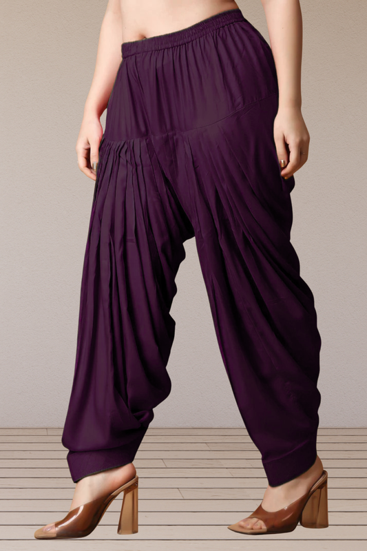 Wine Rayon Patiala Salwar