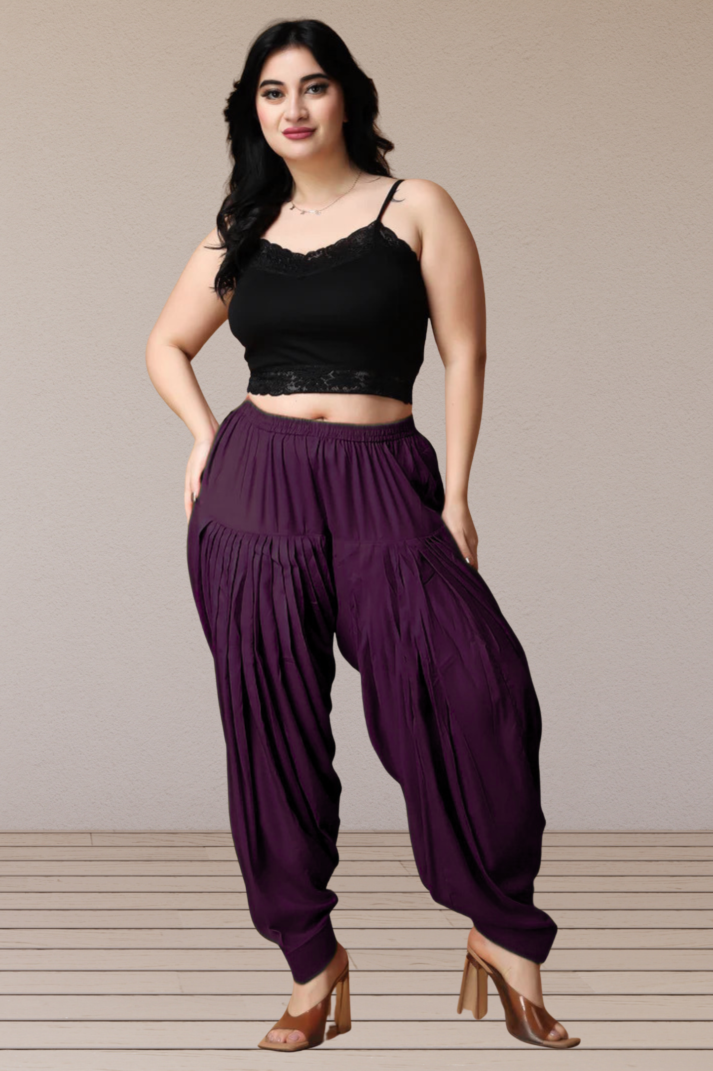 Wine Rayon Patiala Salwar