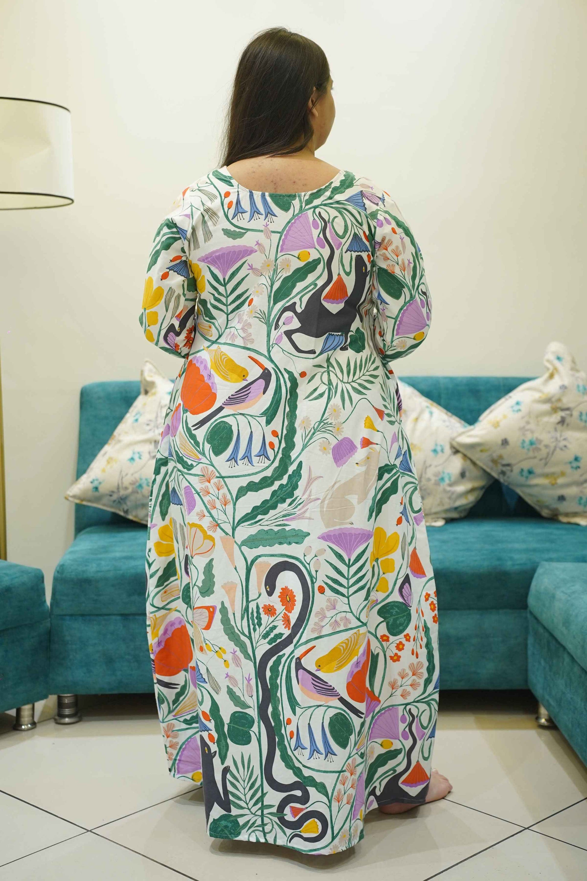 Winter Fiesta Woollen Night Gown