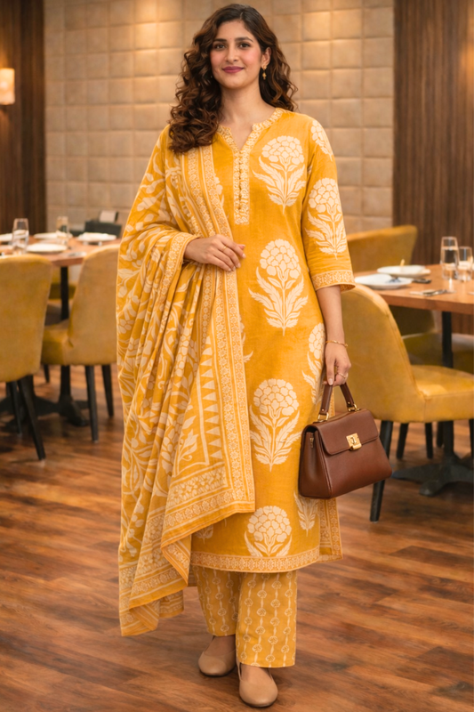 Sunlit Muse Cotton Suit Set