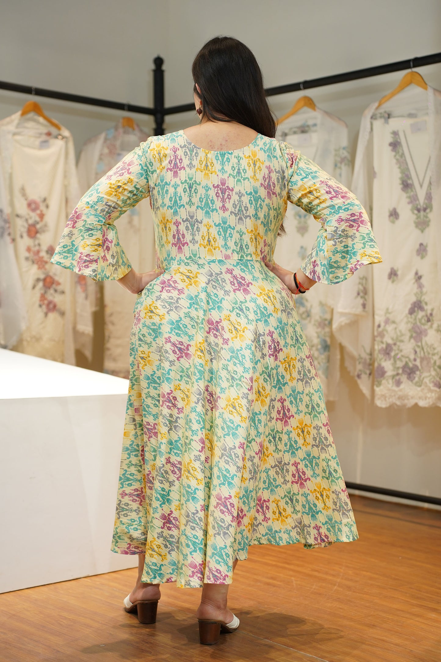 Caramel Carnival Muslin Maxi Dress