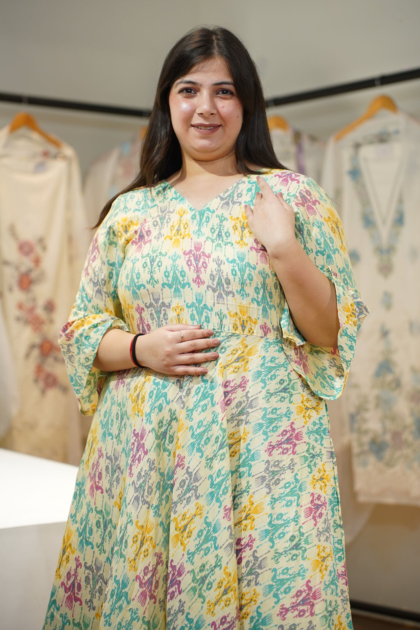 Caramel Carnival Muslin Maxi Dress