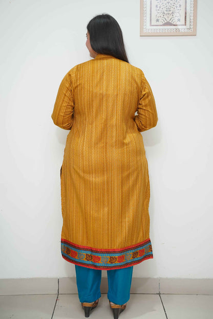 Amber Glow Woollen Kurta Set
