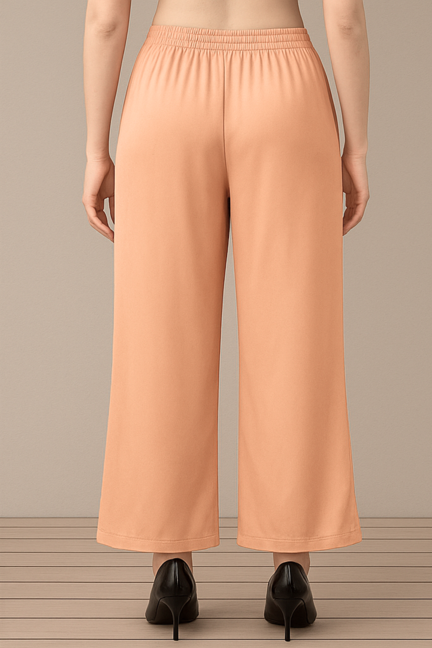 Apricot Flared  Palazzo Pant