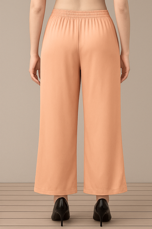 Apricot Flared  Palazzo Pant