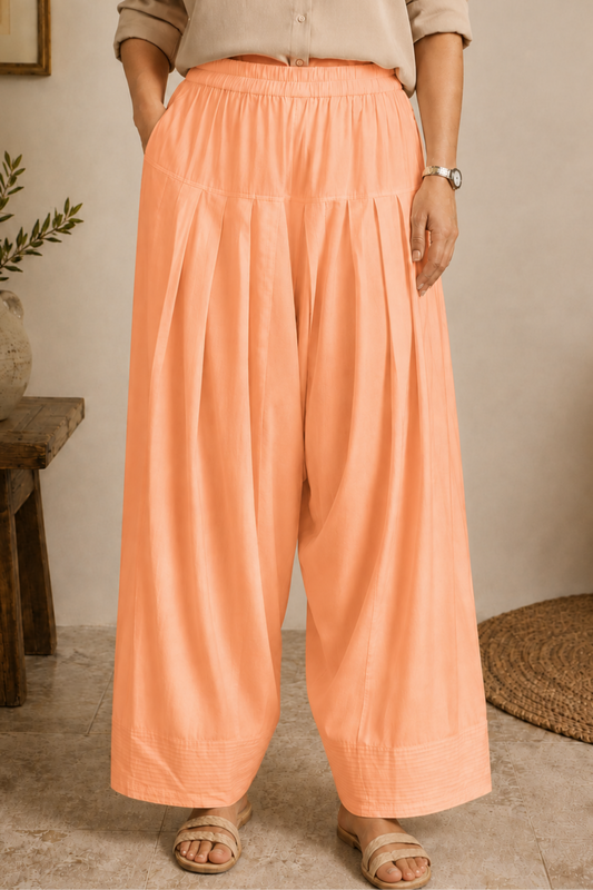 Apricot Rayon Farshi Salwar