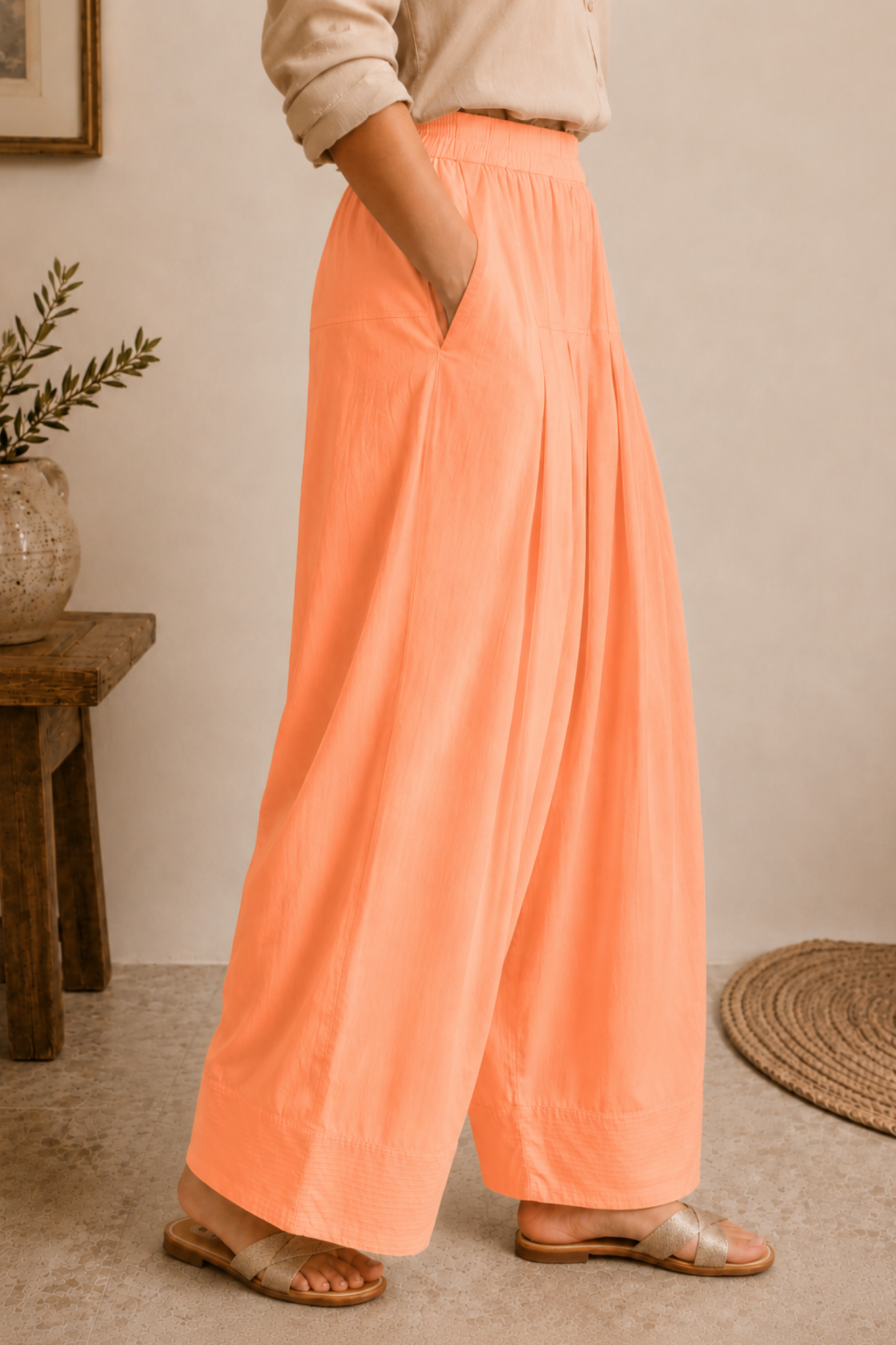 Apricot Rayon Farshi Salwar