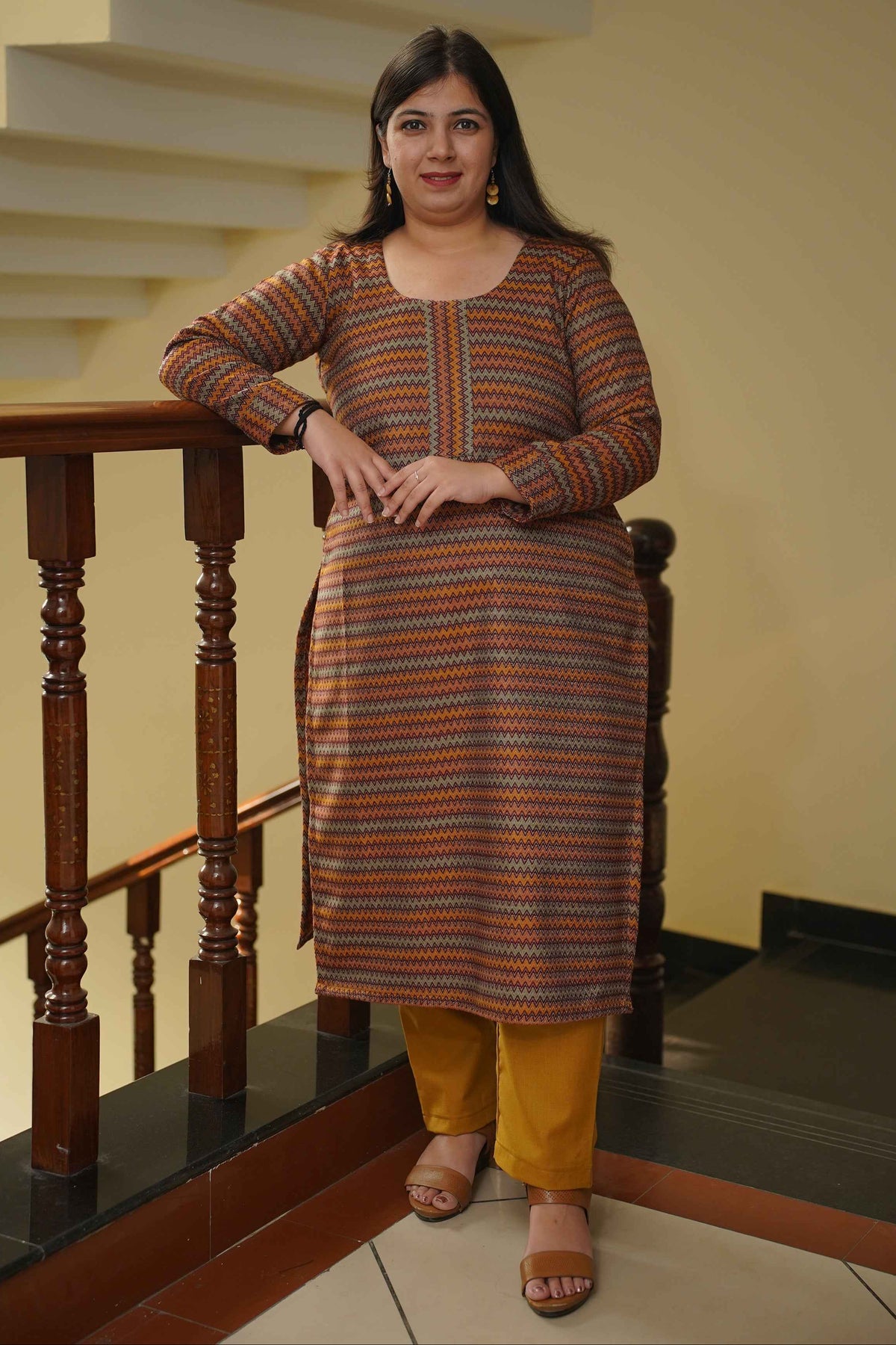 Autumn Spice Woollen Kurta