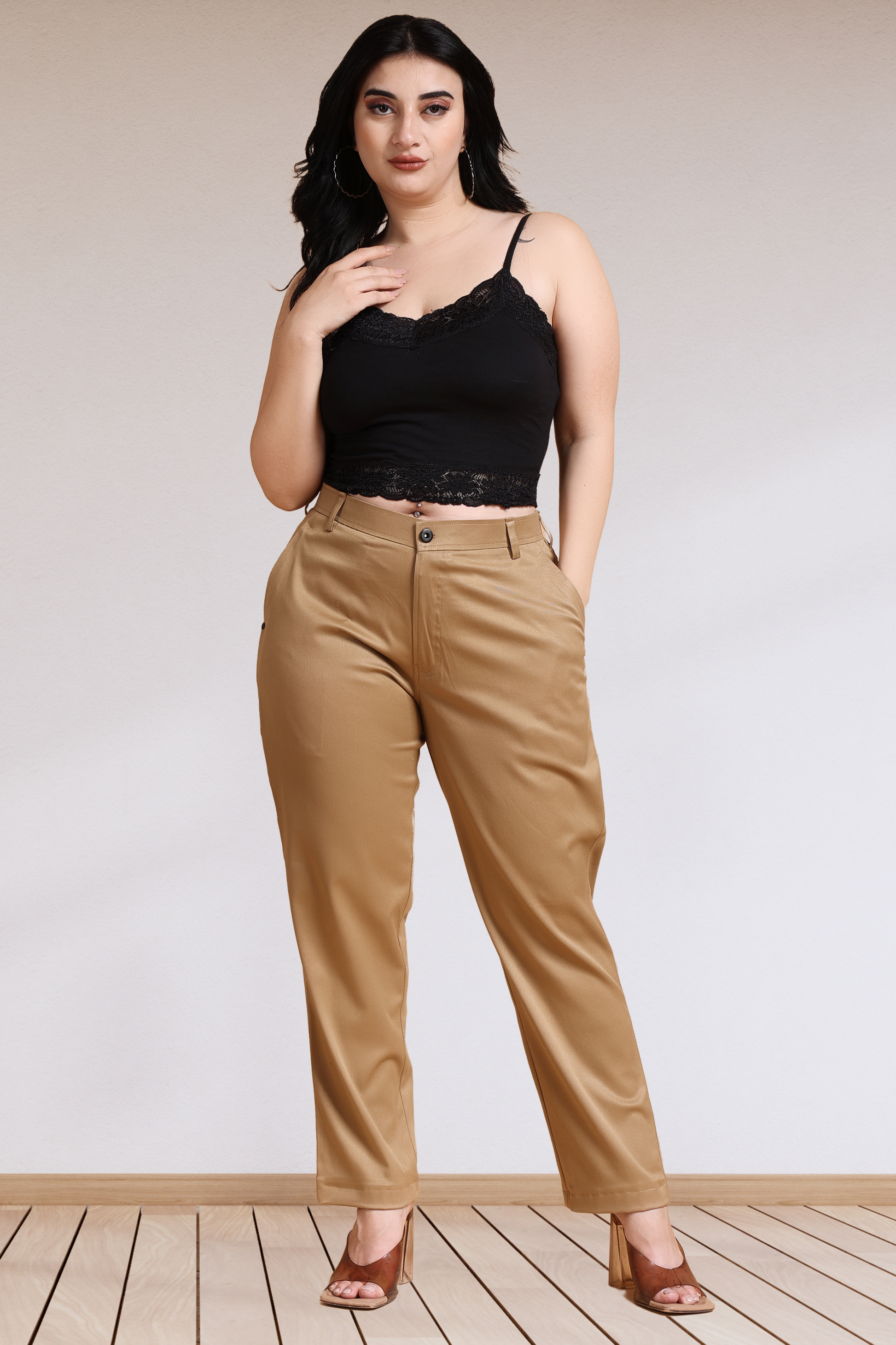 Buy Plus Size Stretchable Lycra Formal Trousers Apella The XS