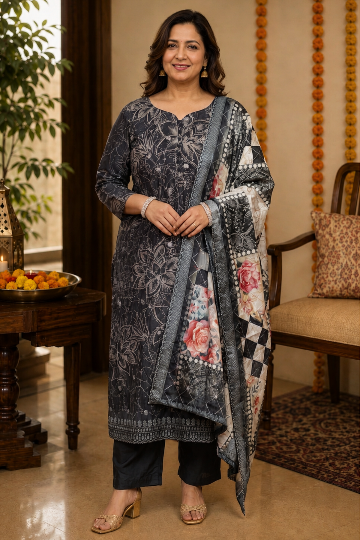 Chandani Raat Floral Suit Set