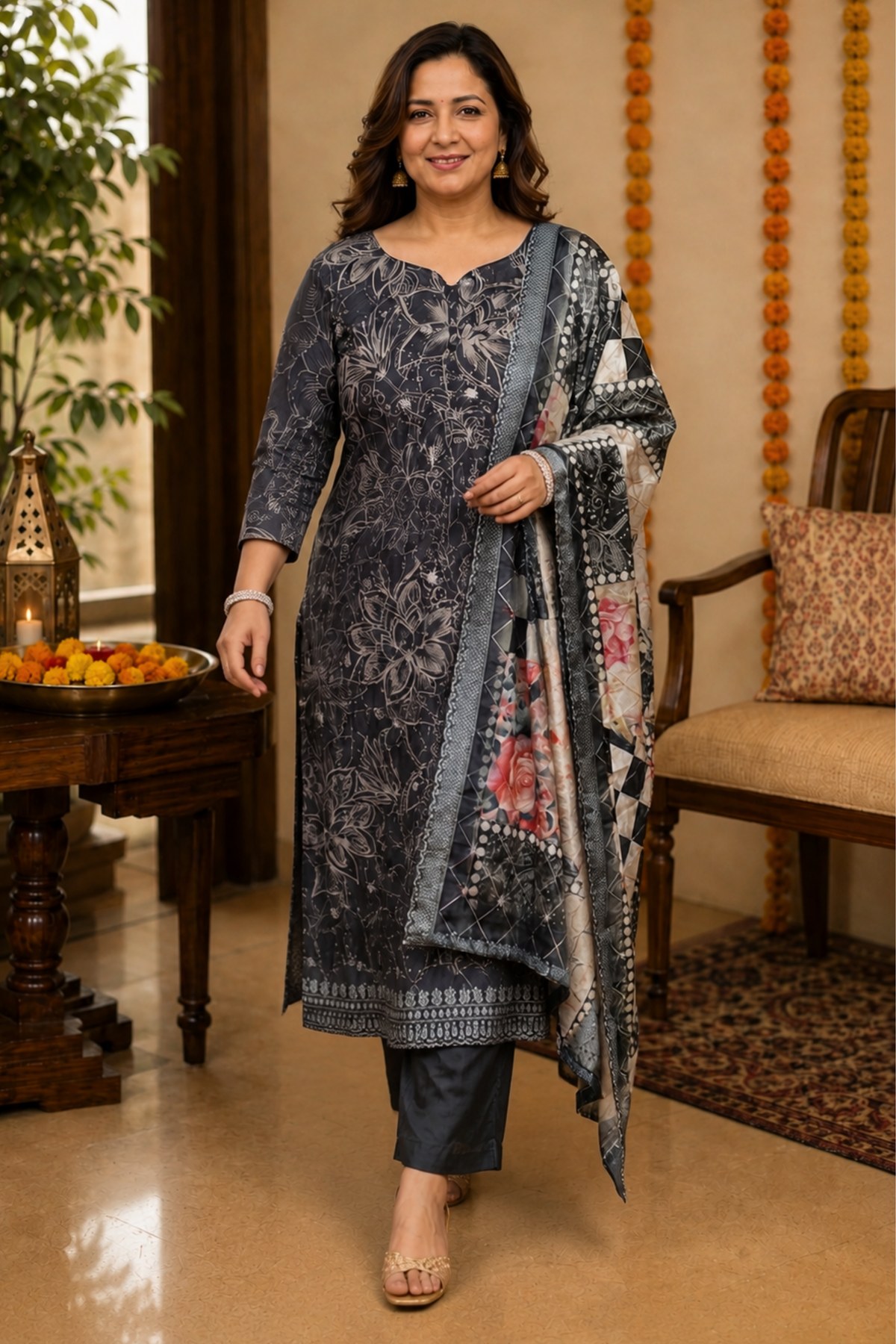 Chandani Raat Floral Suit Set