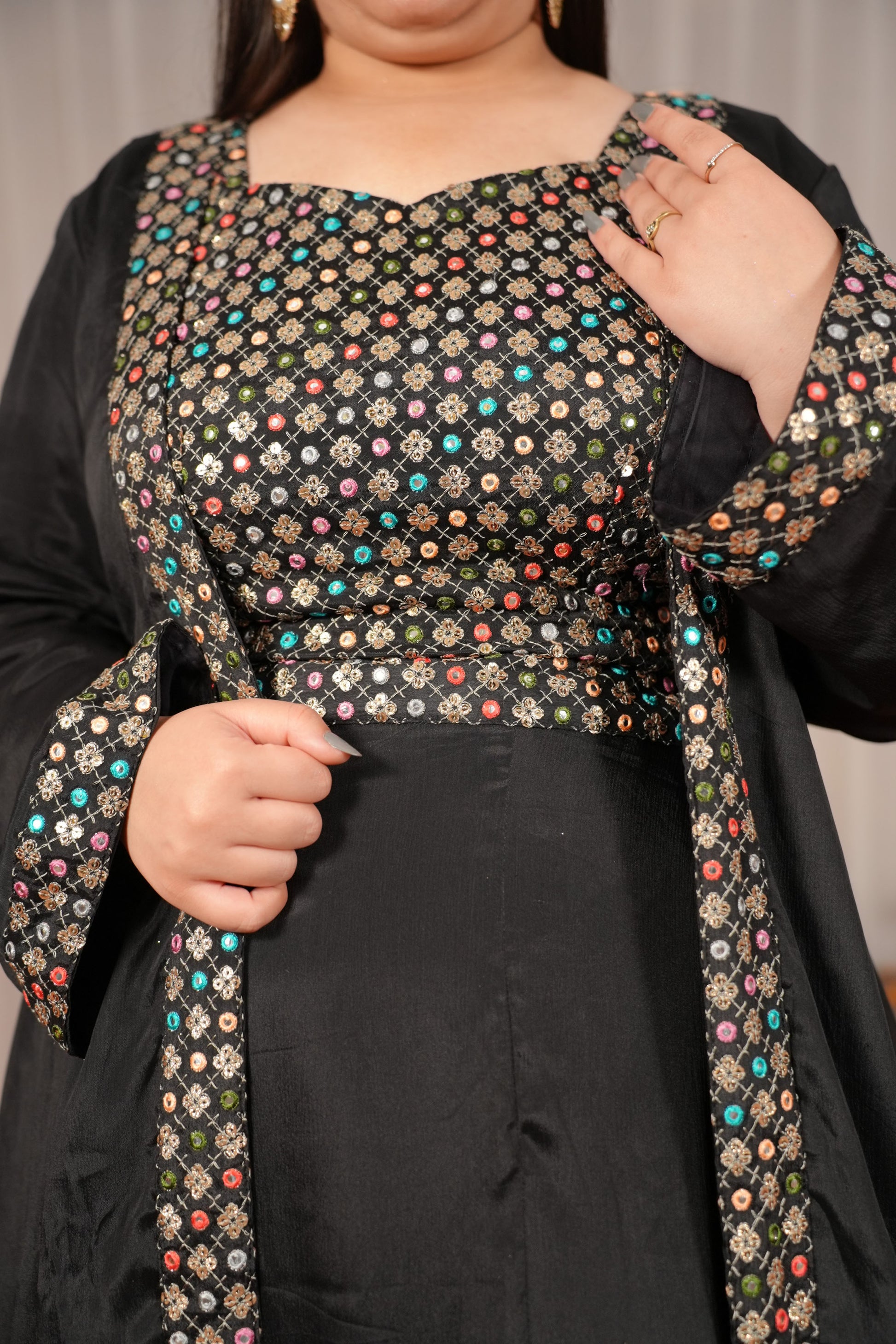 Raabta Shrug Dress with Skirt - Apella Raabta Shrug Dress with Skirt - Apella
