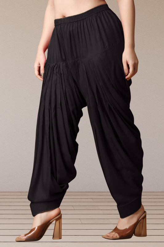 Black Rayon Patiala Salwar