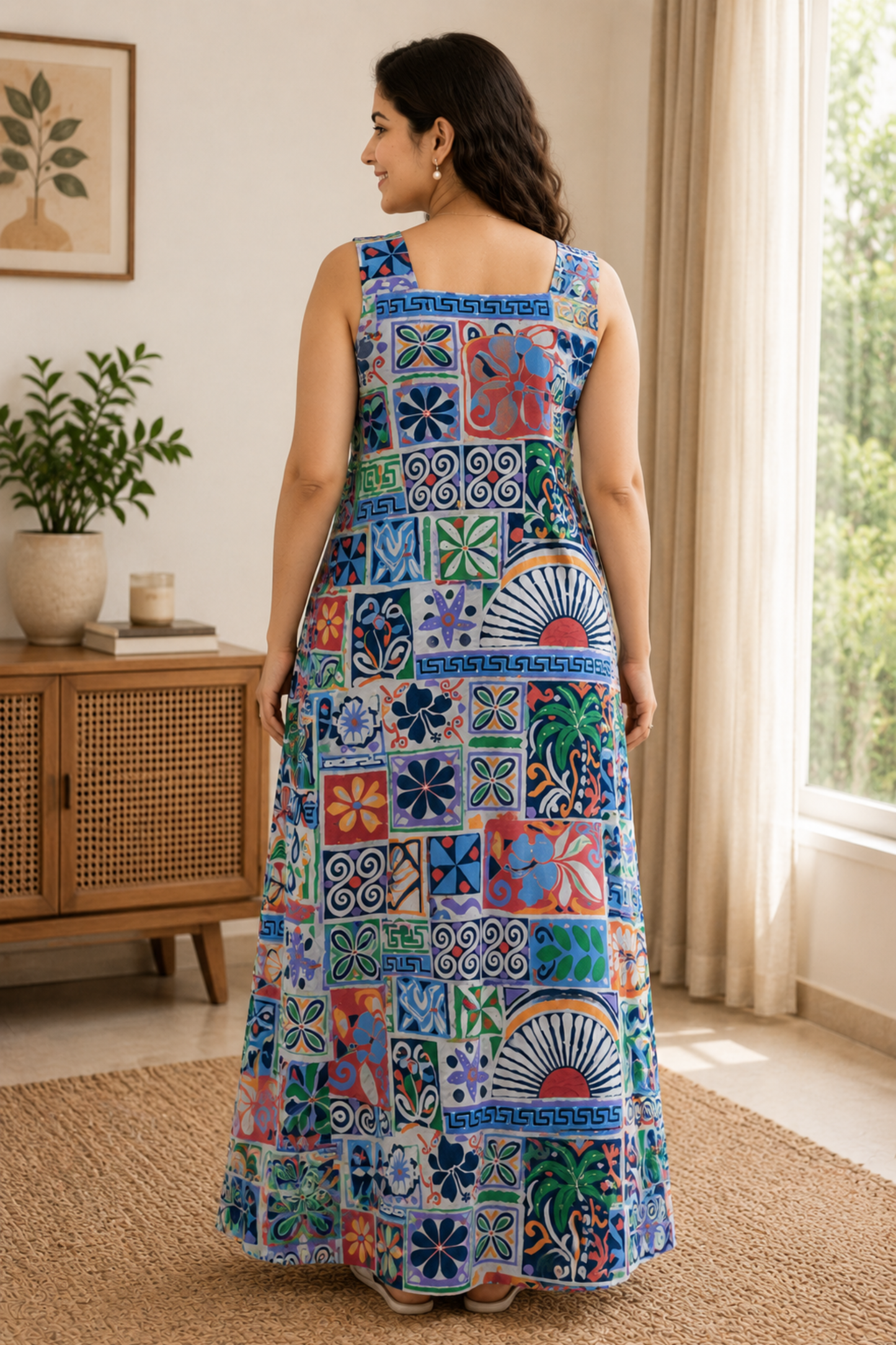 Boho Carnival Rayon Night Gown