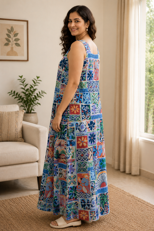 Boho Carnival Rayon Night Gown