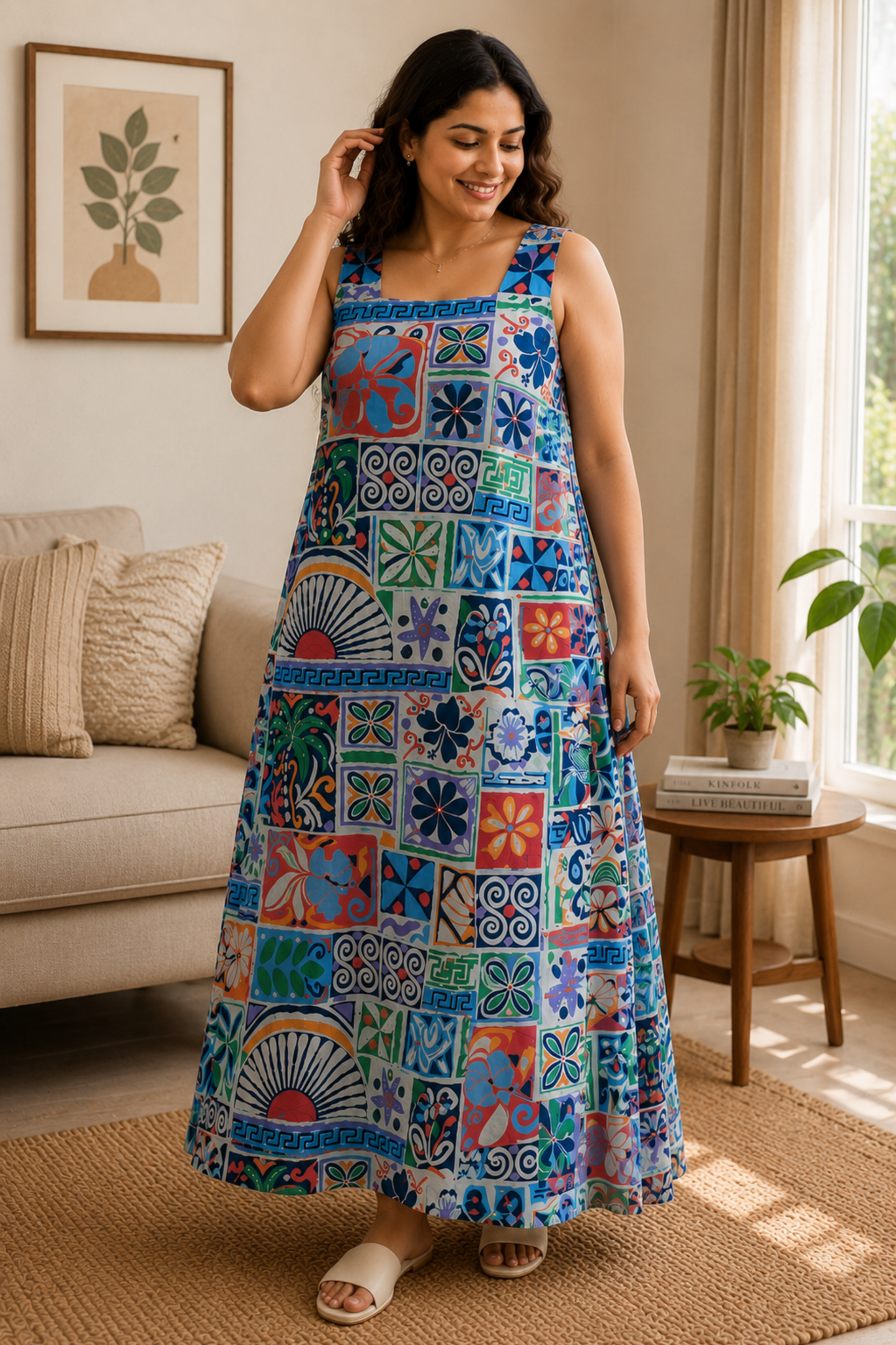Boho Carnival Rayon Night Gown