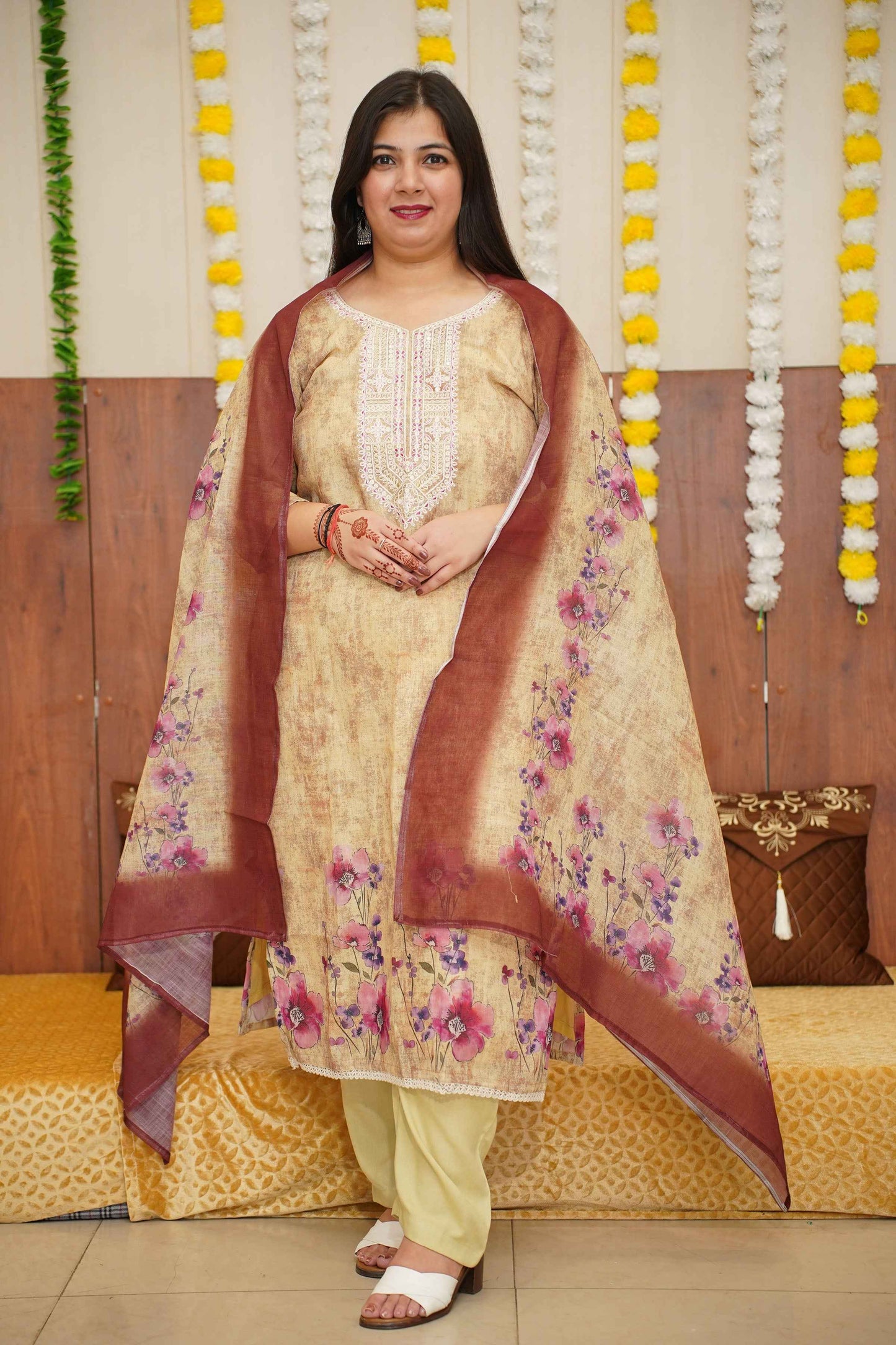 Cocoa Sunset Printed Suit Set