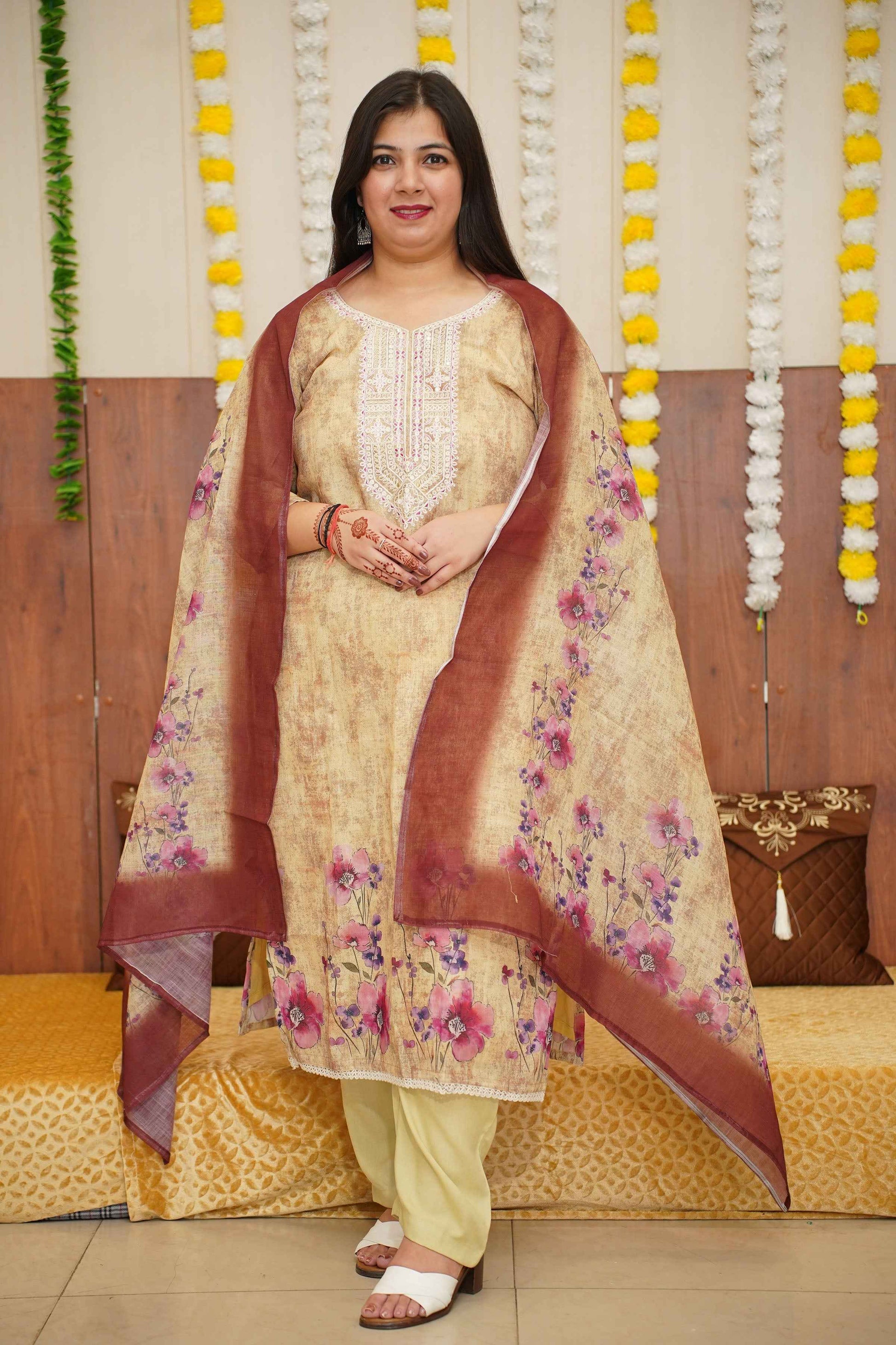 Cocoa Sunset Printed Suit Set