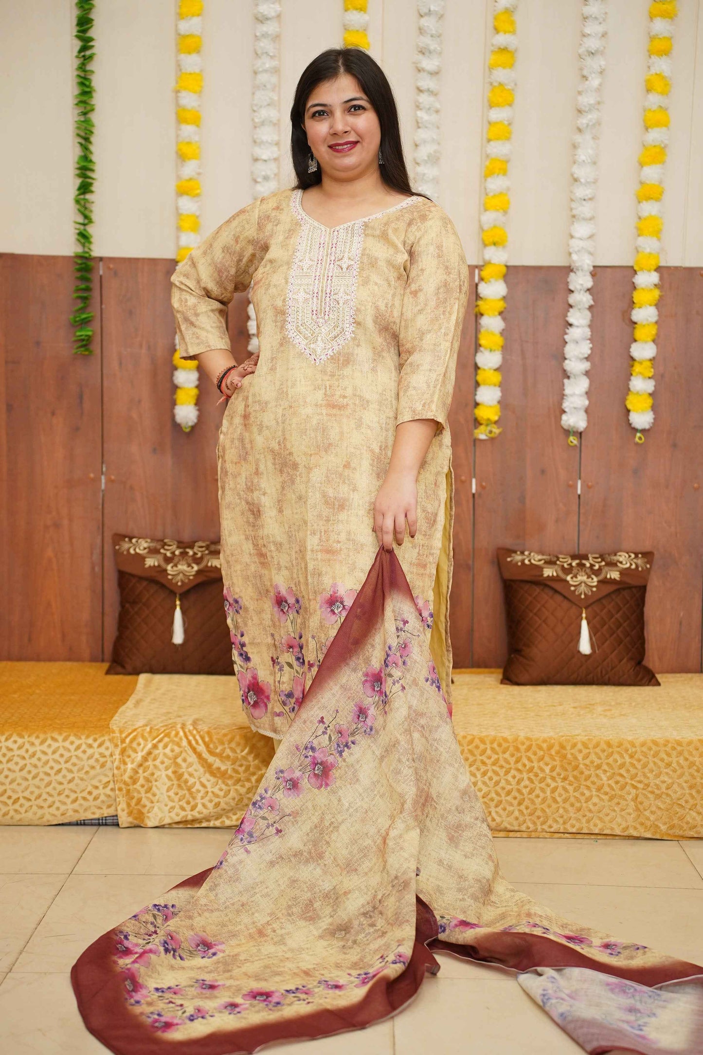 Cocoa Sunset Printed Suit Set