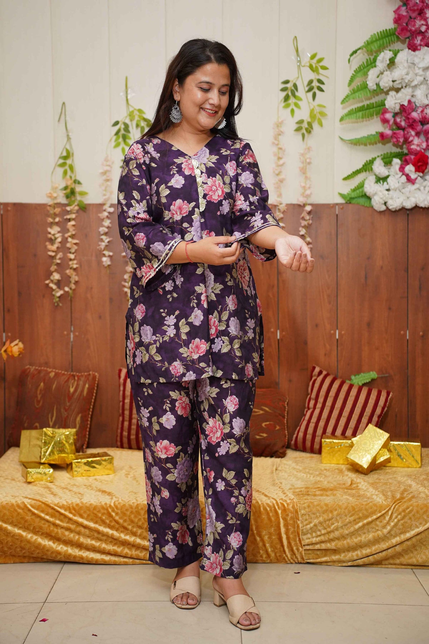 Purple Mystic Modal Co-ord Set