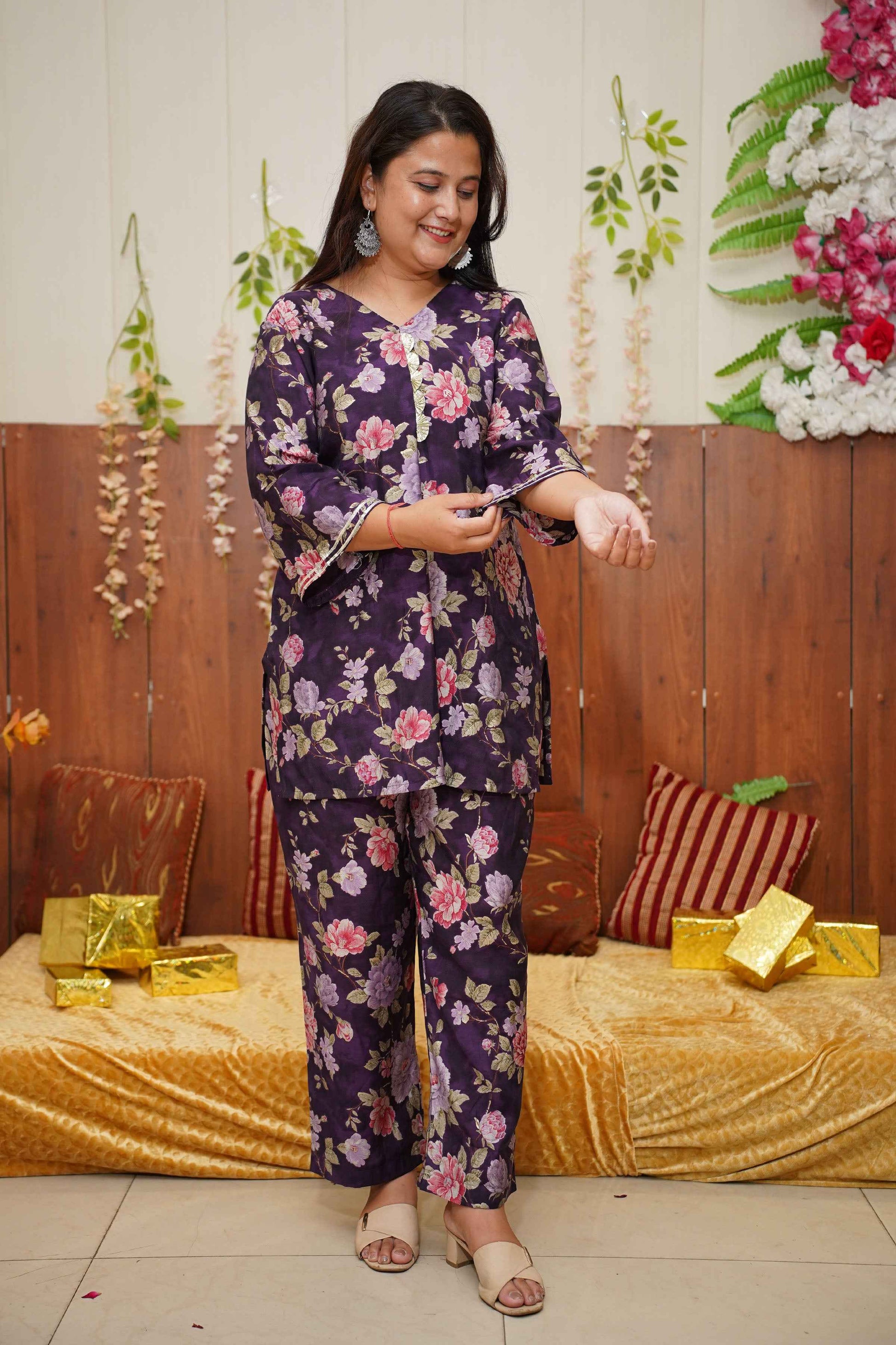 Purple Mystic Modal Co-ord Set