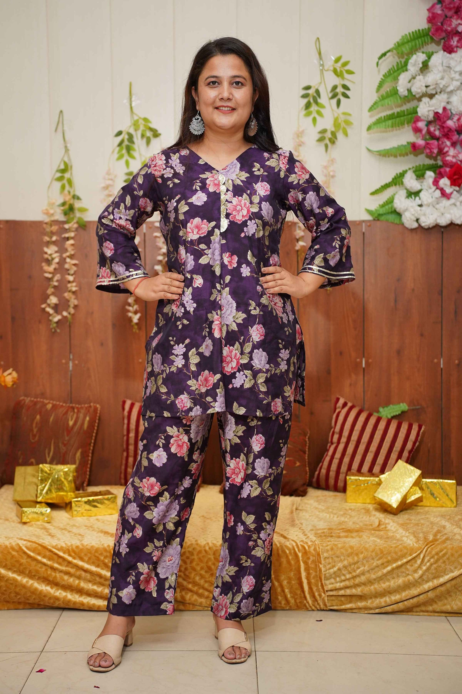 Purple Mystic Modal Co-ord Set